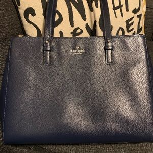 Kate Spade Grand Street Reena Satchel in Navy